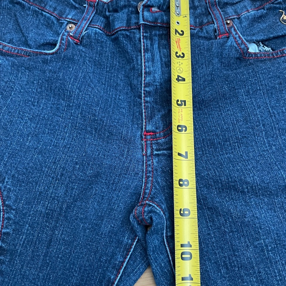 Dark Blue Flare Women's Jeans Vintage Baby Phat - Picture 3 of 7
